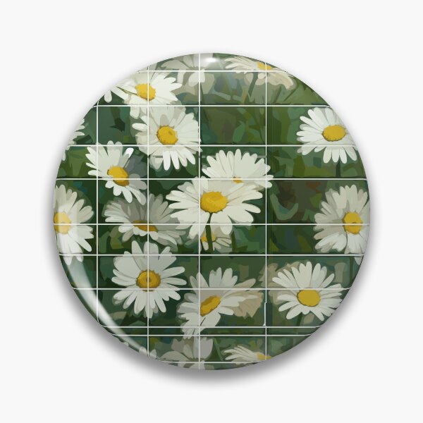 Item preview, Green Background with Daisy Flowers designed and sold by TopArtsy.
