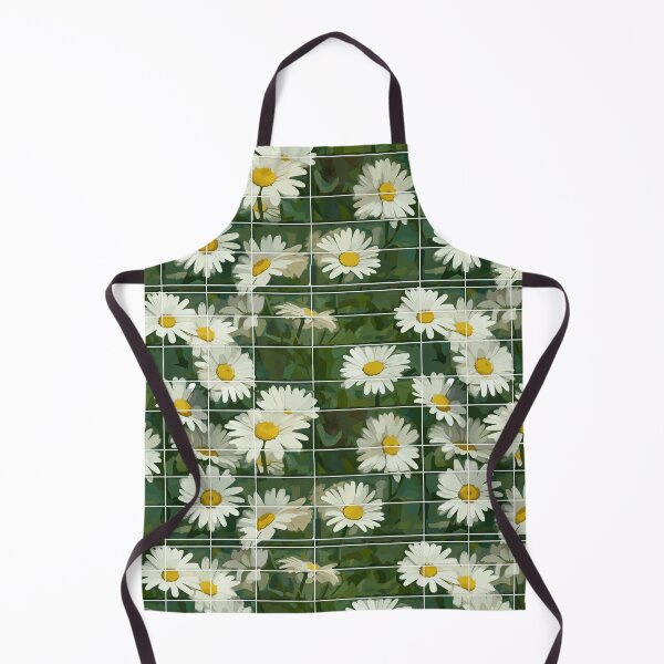 Item preview, Green Background with Daisy Flowers designed and sold by TopArtsy.