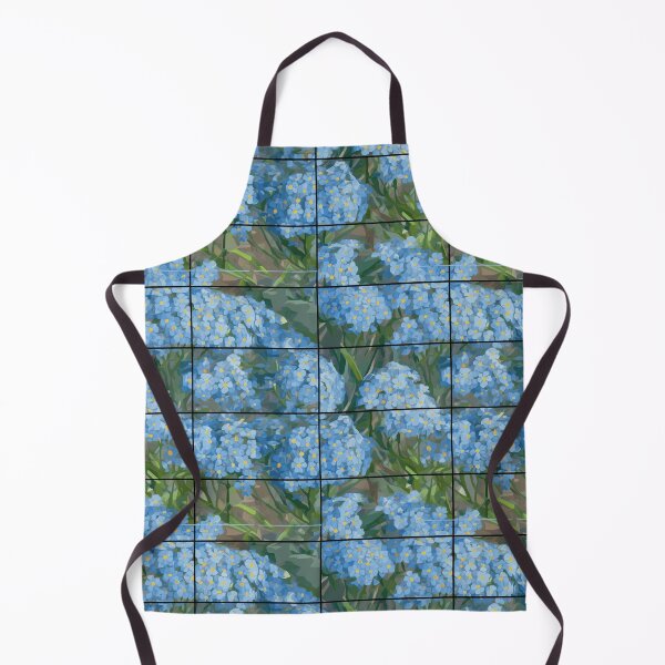 Item preview, Impressionist Forget-Me-Not Flowers in Symmetric Grids designed and sold by TopArtsy.