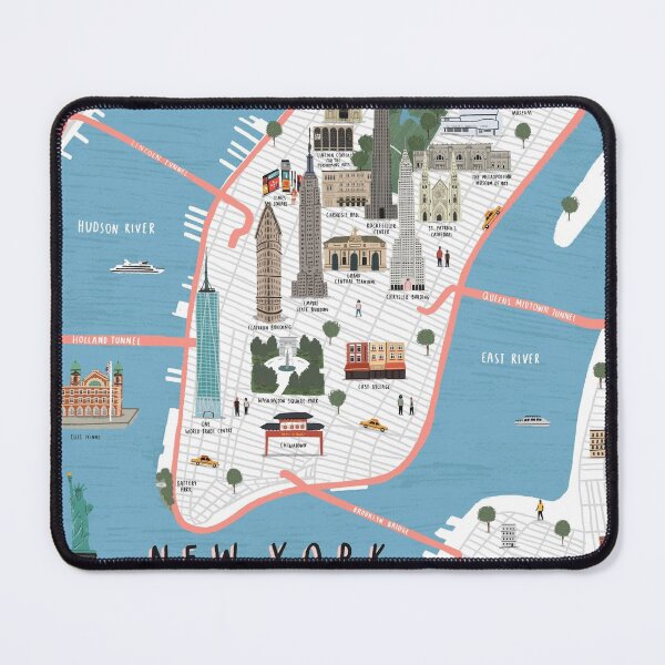 Item preview, New York Map Print designed and sold by lampkristine.