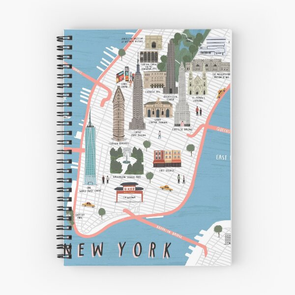Item preview, New York Map Print designed and sold by lampkristine.