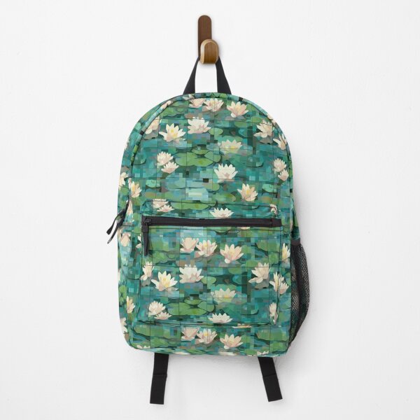 Item preview, Lotus Flowers with Green Pads Background designed and sold by TopArtsy.