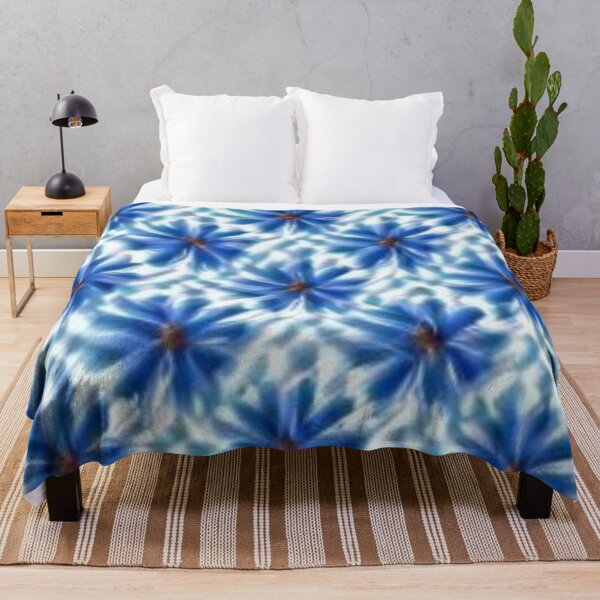 Item preview, Blue Daisy Quilt Illusion designed and sold by aginlow.