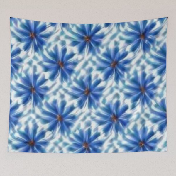 Item preview, Blue Daisy Quilt Illusion designed and sold by aginlow.