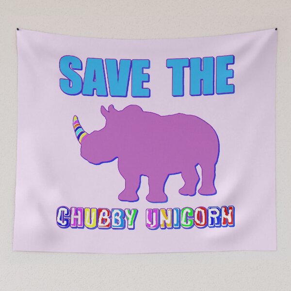 Item preview, SAVE THE CHUBBY UNICORNS designed and sold by THE AMERICAN TEEVANGELIST.