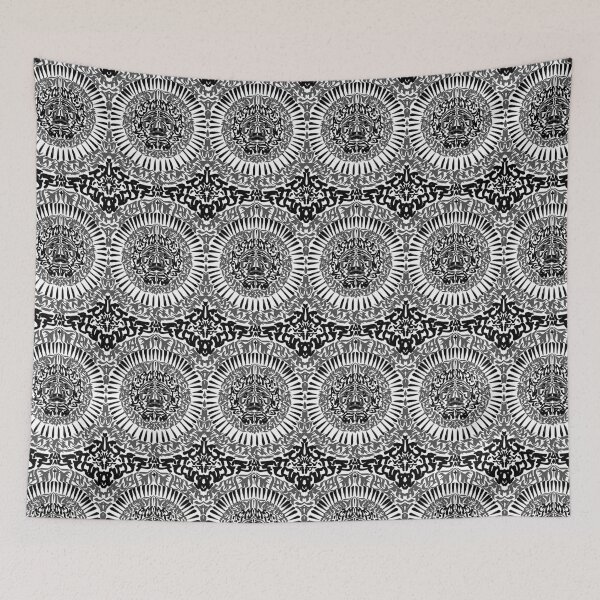 Item preview, printpattern unique mandala calligraphy designed and sold by spekolart.