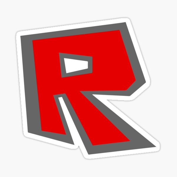 White Roblox Logo Sticker for Sale by NineSvn