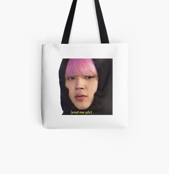 BTS- Jimin por favor Bolsa estampada de tela