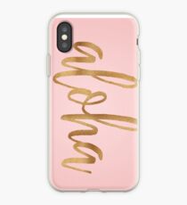 Aloha Pink and Gold Phone Case iPhone Case
