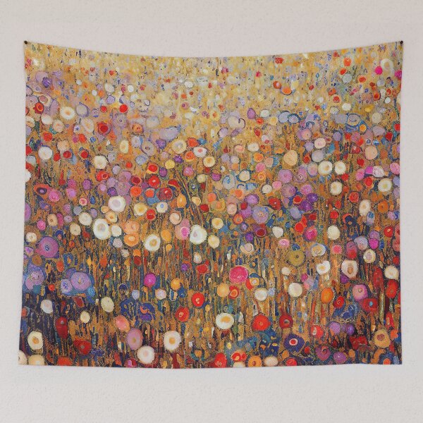 Item preview, Gustav Klimt Flower Garden designed and sold by maniacfitness.