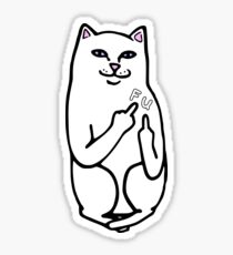 F U Cat Sticker
