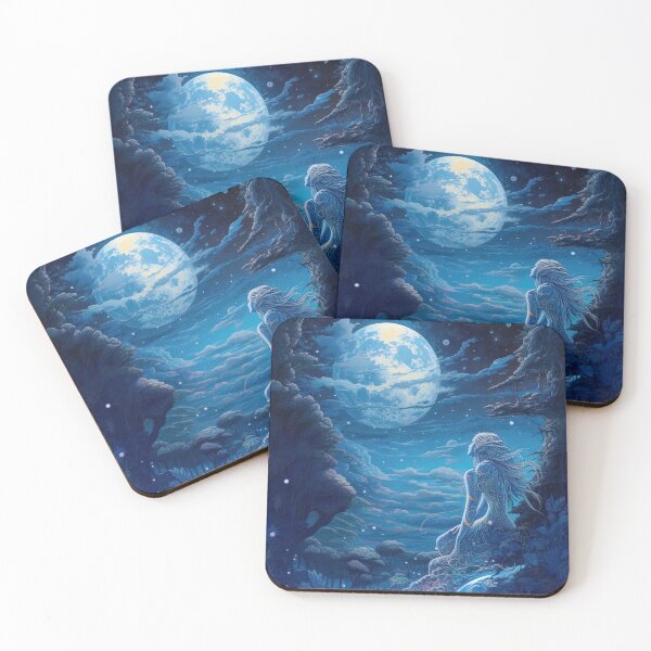 Item preview, Blue angel in a alien jungle planet designed and sold by Device VN.