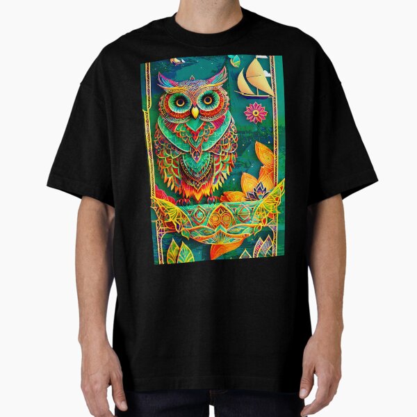 Item preview, Emerald Owl on a Branch designed and sold by vimpizas.
