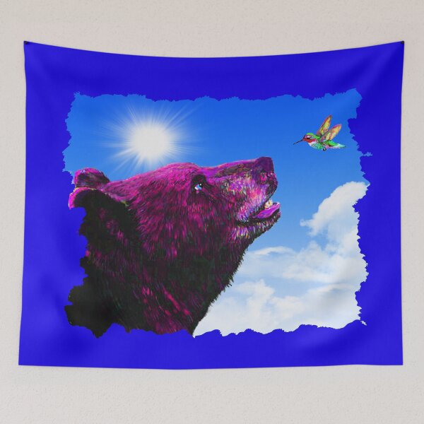 Item preview, BURGUNDY BEAR AND THE JEWELED HUMMINGBIRD designed and sold by THE AMERICAN TEEVANGELIST.