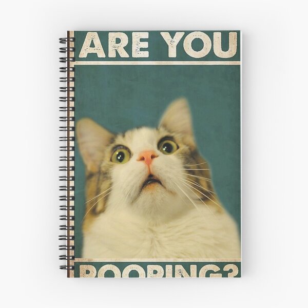 Item preview, Funny Cat Are You Pooping Poster designed and sold by heatherdickes.