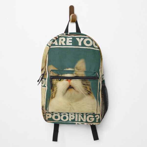 Item preview, Funny Cat Are You Pooping Poster designed and sold by heatherdickes.