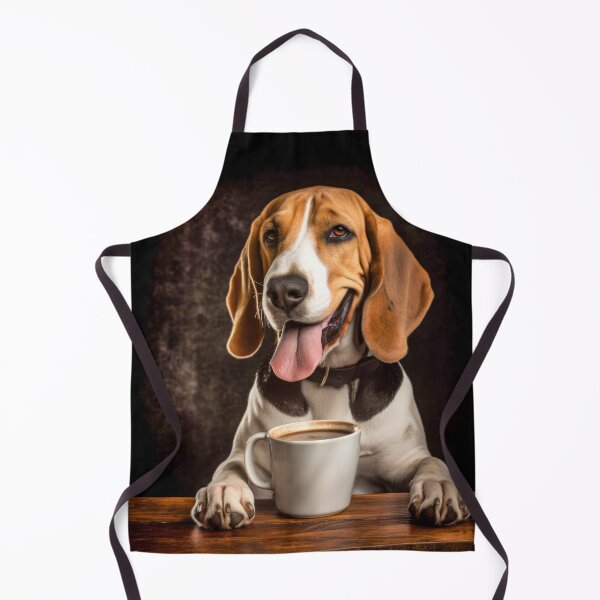 Item preview, Perky Pup: Adorable American Foxhound Coffee Art for Caffeine Lovers designed and sold by ClawedCreations.