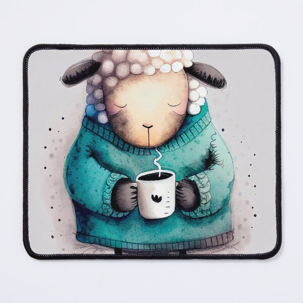 Item preview, Sleepy Sheep And Coffee designed and sold by prettykaler.