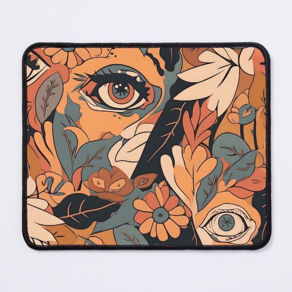 Artikelvorschau, Abstract Eyes and Flower Pattern entworfen und verkauft von Seetears.