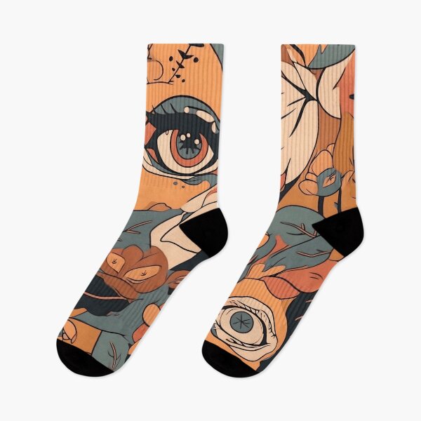 Item preview, Abstract Eyes and Flower Pattern designed and sold by Seetears.