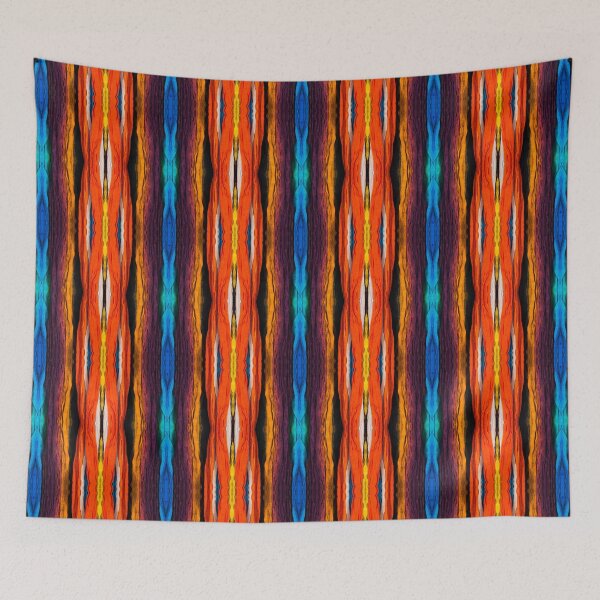 Aperçu de l'œuvre Brightly Dyed Colorful Fabric Kaleidoscope Pattern 1 créée et vendue par Swabcraft.