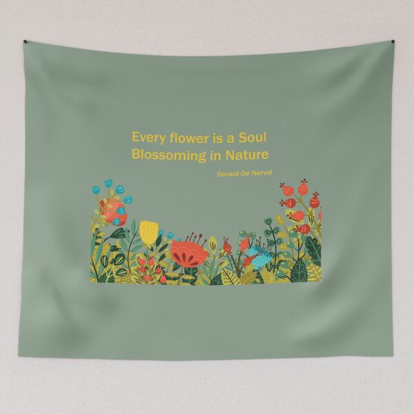 Item preview, Every Flower is a Soul designed and sold by Honey Myrtle Studio.