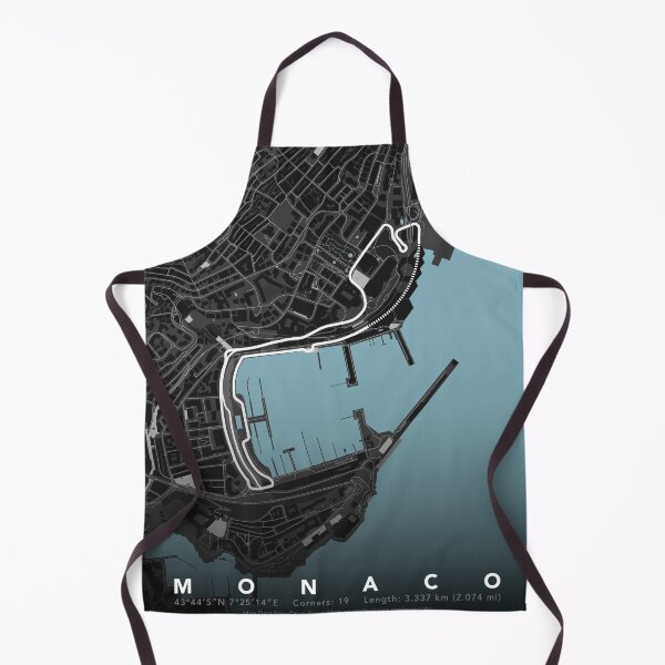 Item preview, Monaco Grand Prix | Formula 1 Prints | Track Map Poster | Gifts For Him | Gifts For Her | F1 Map Print designed and sold by MoshoboMakes.