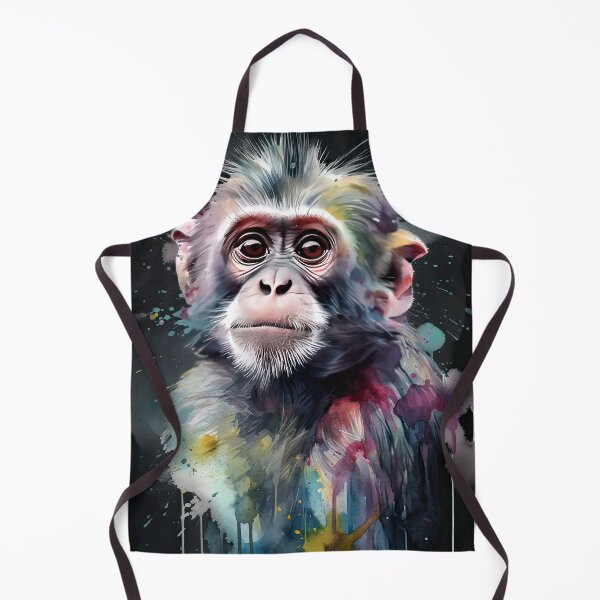 Artikelvorschau, Aquarell-Baby-Affe entworfen und verkauft von prettykaler.