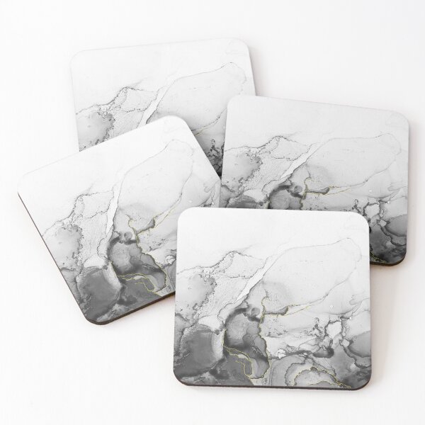Item preview, Gray and Gold Alcohol Ink Pattern designed and sold by Lady-Lilac.