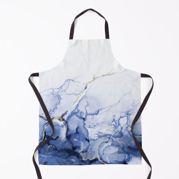 Item preview, Blue and Gold Alcohol Ink Pattern designed and sold by Lady-Lilac.