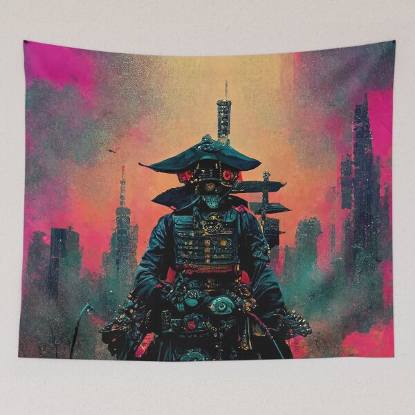 Item preview, Neo Bushido - Cyberpunk Samurai designed and sold by ArkMinted.