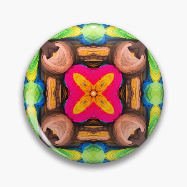 Artikelvorschau, Brightly Dyed Colorful Fabric Kaleidoscope Pattern 11 entworfen und verkauft von Swabcraft.
