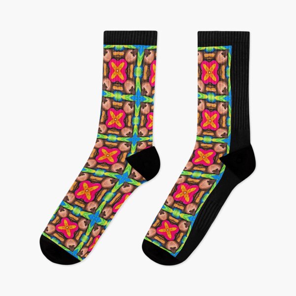 Item preview, Brightly Dyed Colorful Fabric Kaleidoscope Pattern 11 designed and sold by Swabcraft.