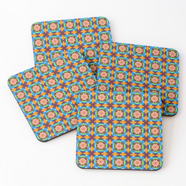 Artikelvorschau, Brightly Dyed Colorful Fabric Kaleidoscope Pattern 12 entworfen und verkauft von Swabcraft.