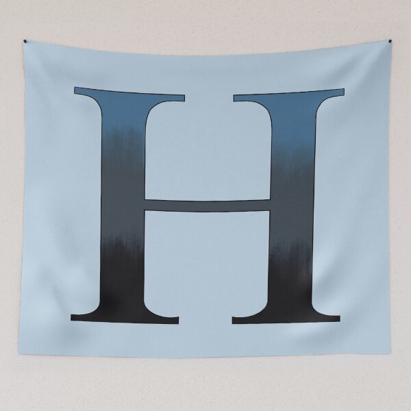 Item preview, Blue to Black Letter H designed and sold by Lady-Lilac.