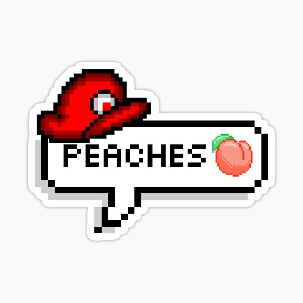 Peaches Peaches Lyrics Sticker for Sale by sparkerzed