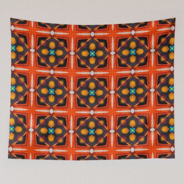 Artikelvorschau, Brightly Dyed Colorful Fabric Kaleidoscope Pattern 14 entworfen und verkauft von Swabcraft.