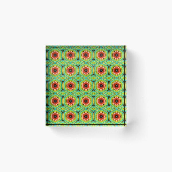 Artikelvorschau, Brightly Dyed Colorful Fabric Kaleidoscope Pattern 16 entworfen und verkauft von Swabcraft.