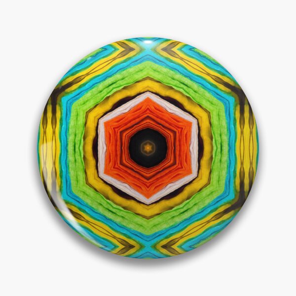 Artikelvorschau, Brightly Dyed Colorful Fabric Kaleidoscope Pattern 16 entworfen und verkauft von Swabcraft.