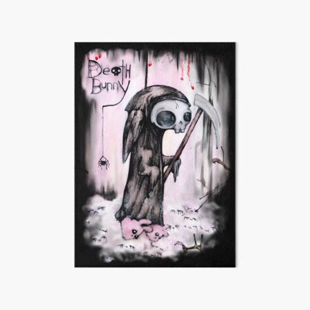 Death Bunny Art Board Print