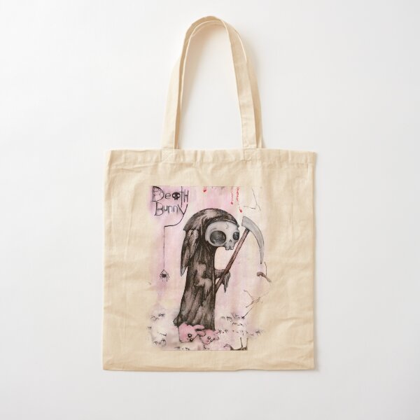 Death Bunny Cotton Tote Bag