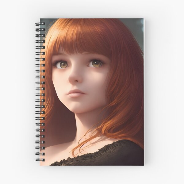 Artikelvorschau, Ani-Manga-Mädchen, Ingwerhaar entworfen und verkauft von Ani-MangaArt.