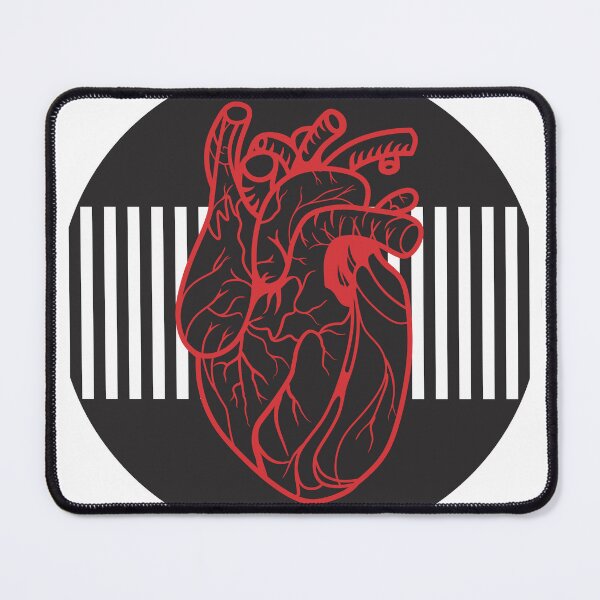 Item preview, heart vibrating in black circle designed and sold by POPULARGOLD.