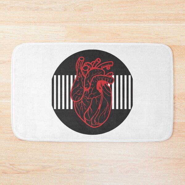 Item preview, heart vibrating in black circle designed and sold by POPULARGOLD.