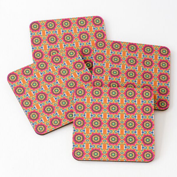 Artikelvorschau, Brightly Dyed Colorful Fabric Kaleidoscope Pattern 20 entworfen und verkauft von Swabcraft.