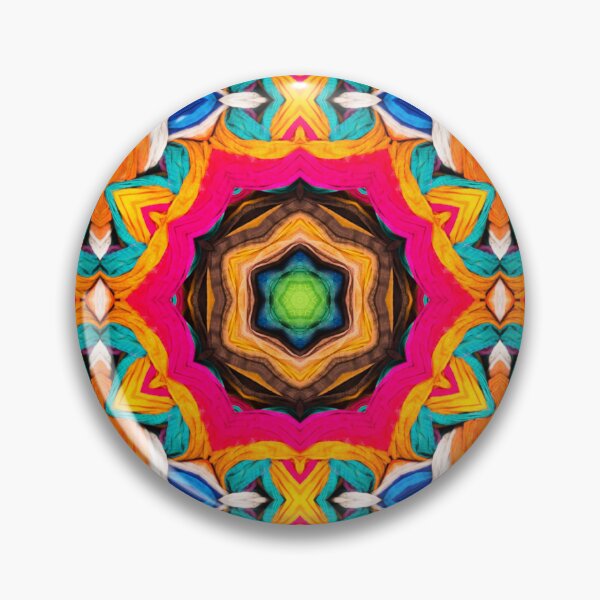 Artikelvorschau, Brightly Dyed Colorful Fabric Kaleidoscope Pattern 20 entworfen und verkauft von Swabcraft.