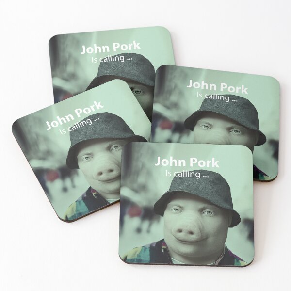 John Pork Is Calling Meme Sticker for Sale by austriforest