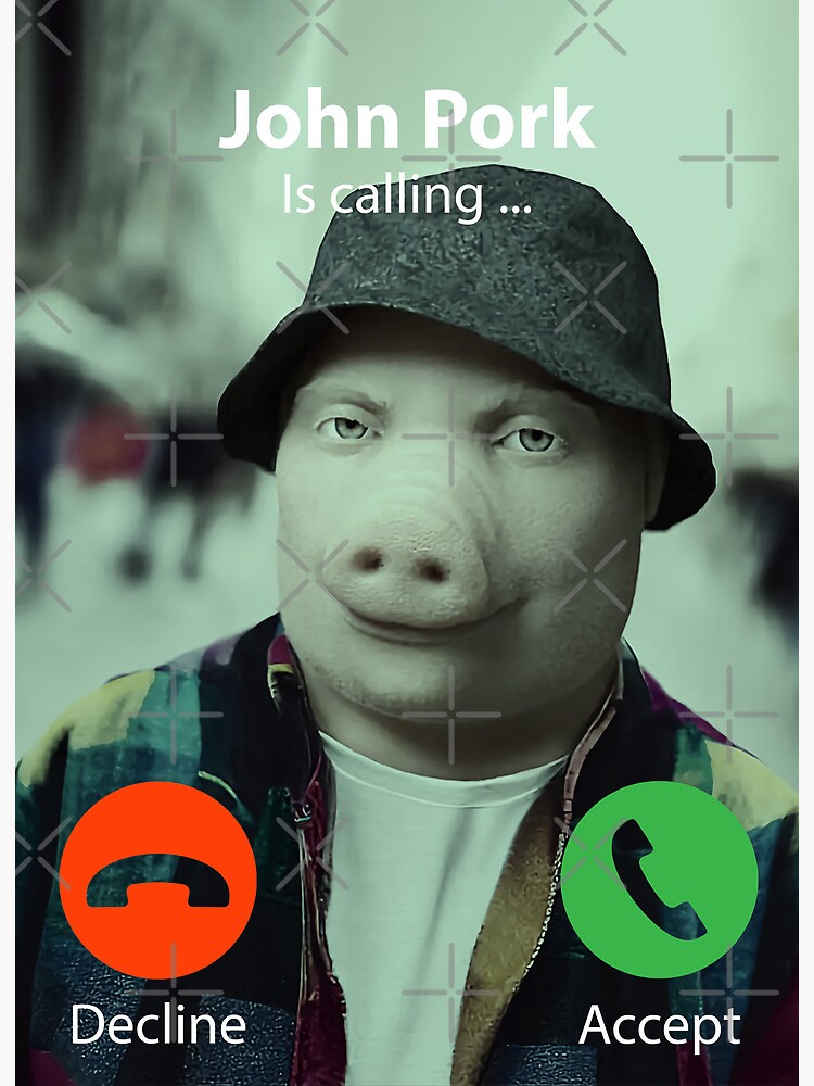 John Pork Is Calling Meme | Art Board Print