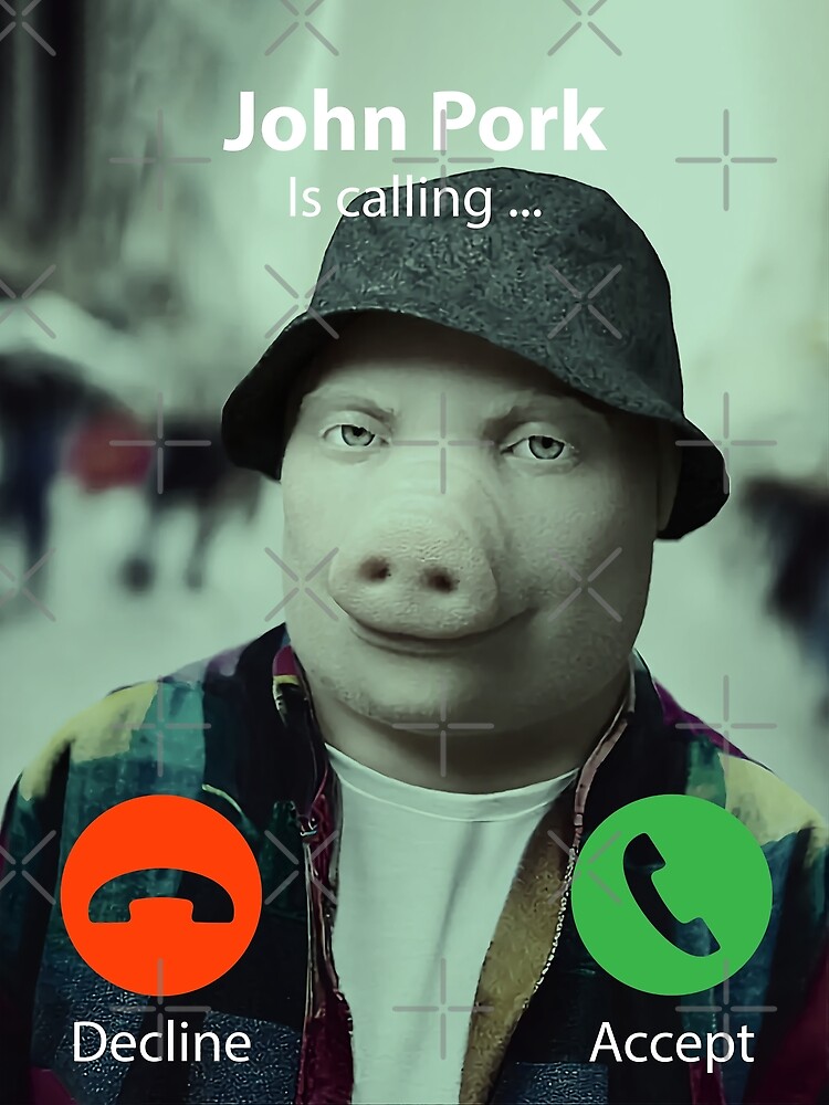 John Pork Is Calling Meme | Greeting Card