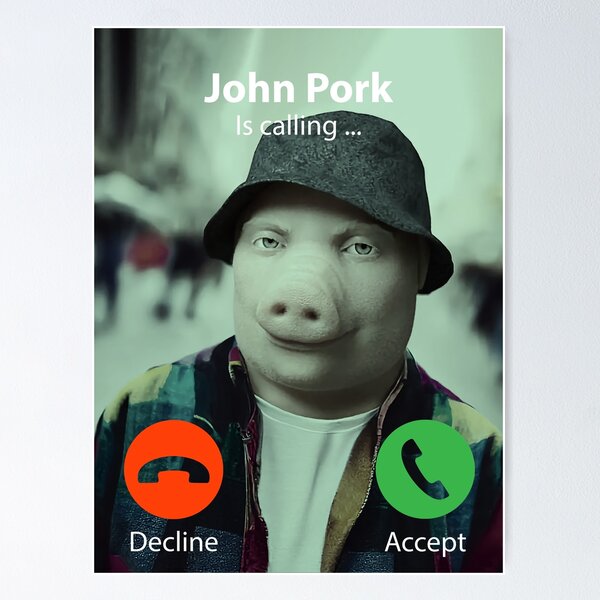 If you see John Pork in the park, run! Evil John Pork calling ! We found a  real John Pork! 